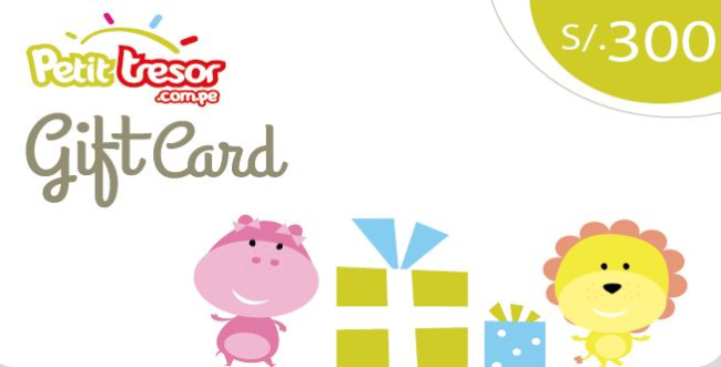 Petit Tresor Gift Card S/.300 nuevos soles._0