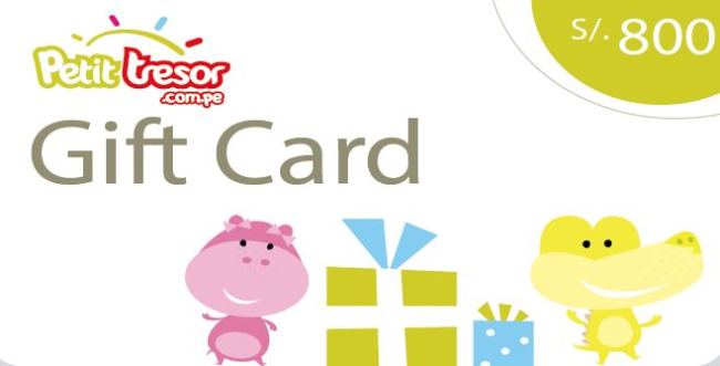 Petit Tresor Gift Card S/.800 nuevos soles._0