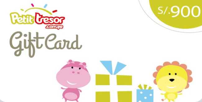 Petit Tresor Gift Card S/.900 nuevos soles._0